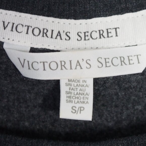 Victoria's Secret LONDON Fashion Show 2014 Crew Neck Sweatshirt Dk Gray Size S - Picture 7 of 13